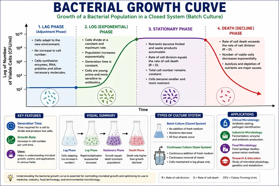 Normal growth curve of microbial population 3 bacterial growth curve