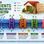 How do nutrients get transported into the cell?