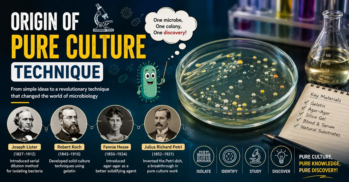 Origin of Pure culture Technique