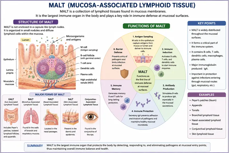 What Is the Structure and Function of Secondary Lymphoid Organs? 7 Powerful Facts You Must Know 5 structure and function of malt