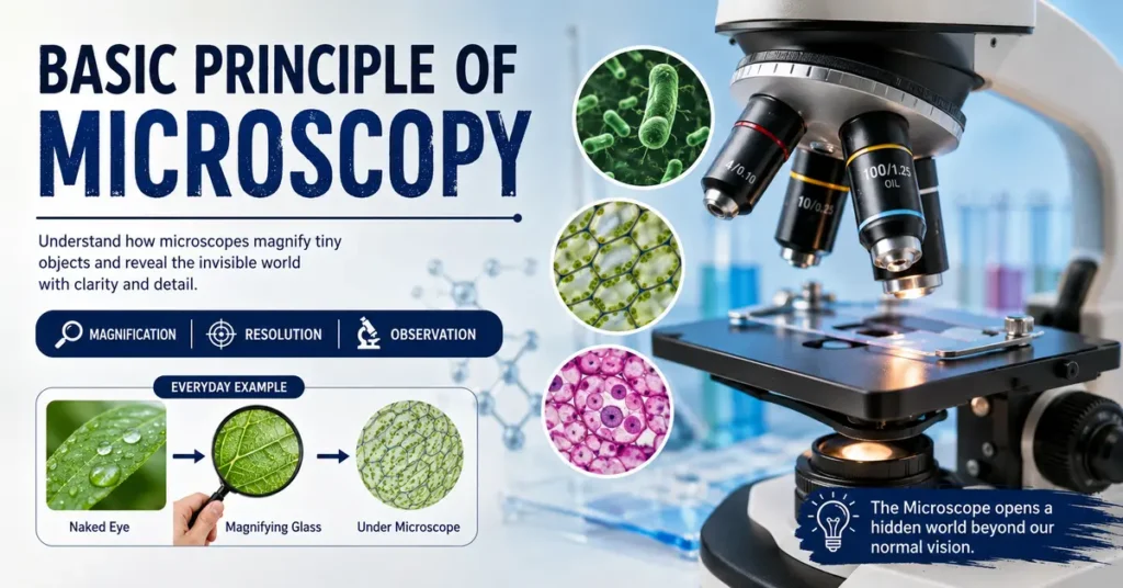 What is the basic principles of microscopy?