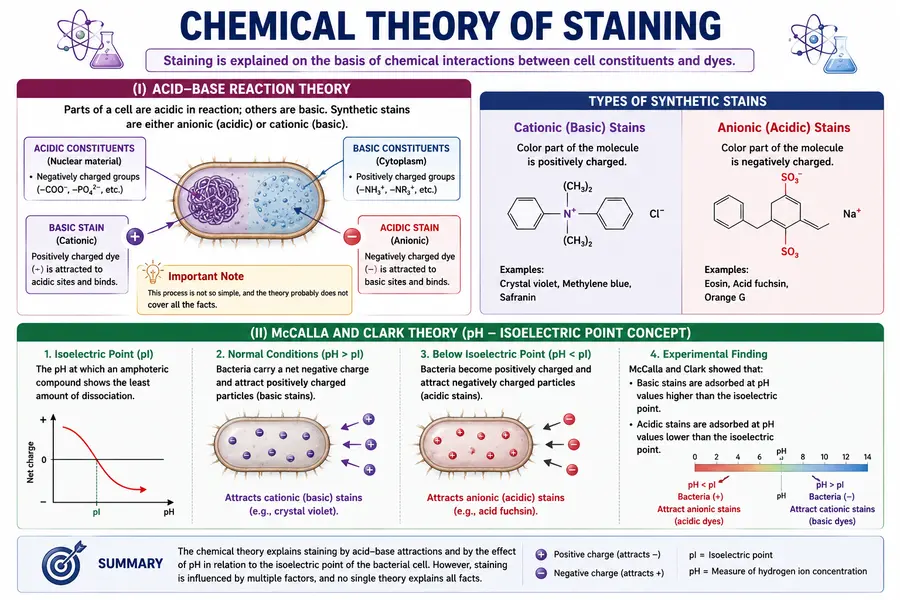 Chemical theory of staining
