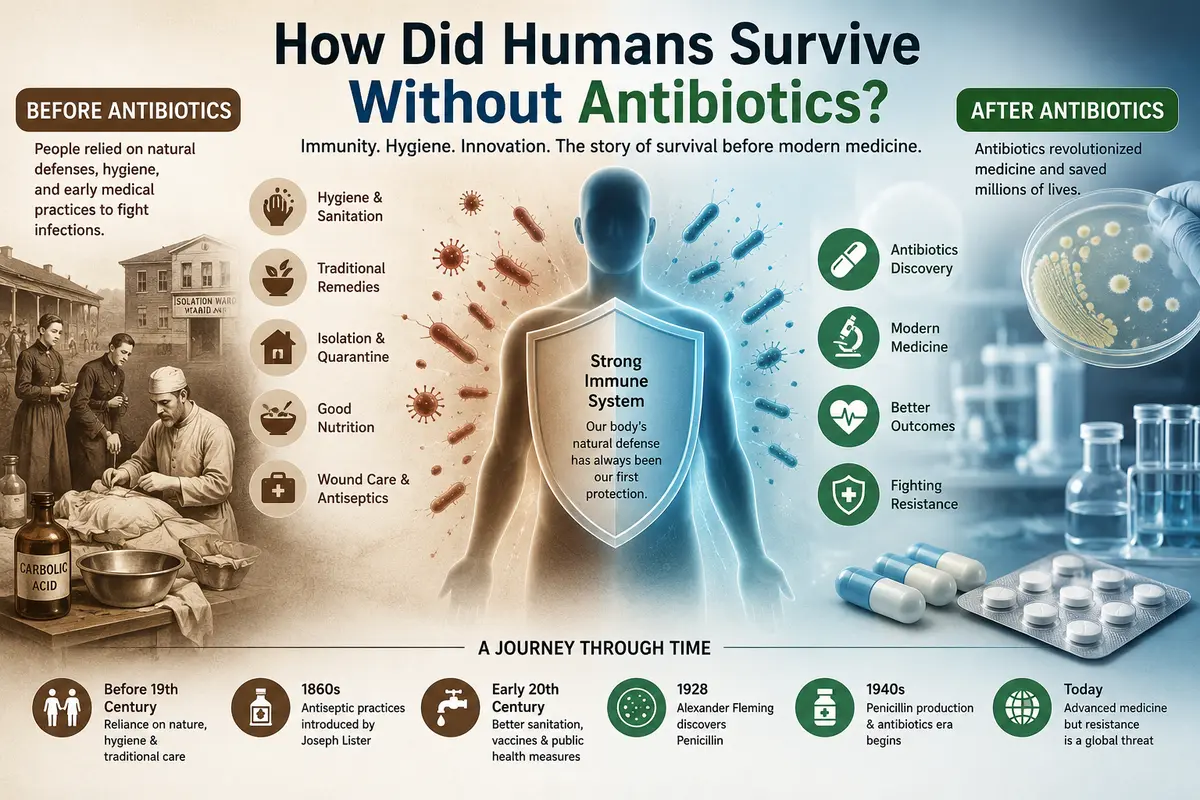 How Did Humans Survive Without Antibiotics?