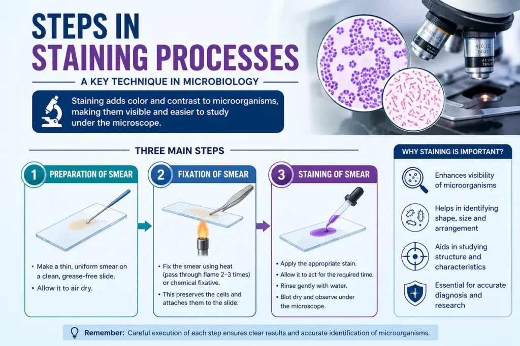 Steps in Staining Processes: 3 Powerful Steps for Clear Microscopic Results 1 Steps in staining processes