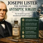 What was Joseph Lister's contribution to antiseptic surgery?