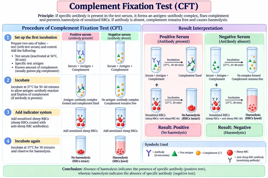 Complement Fixation Test (Wassermann’s Test for Syphilis): Powerful Facts, Principle & Results 3 Complement Fixation Test