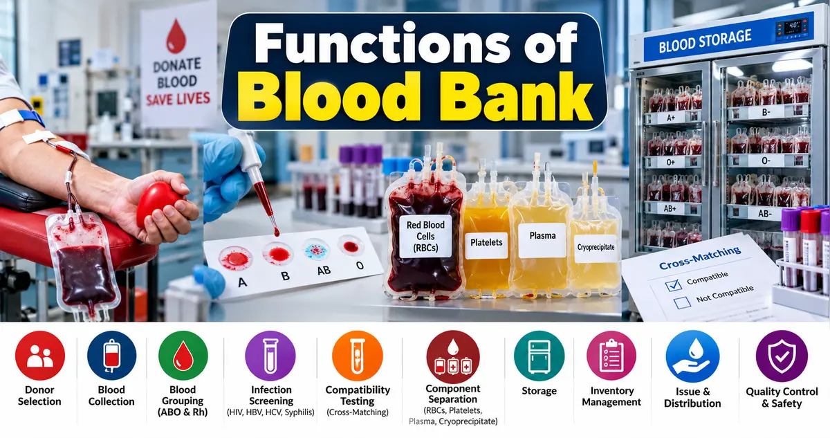 Functions of Blood Bank