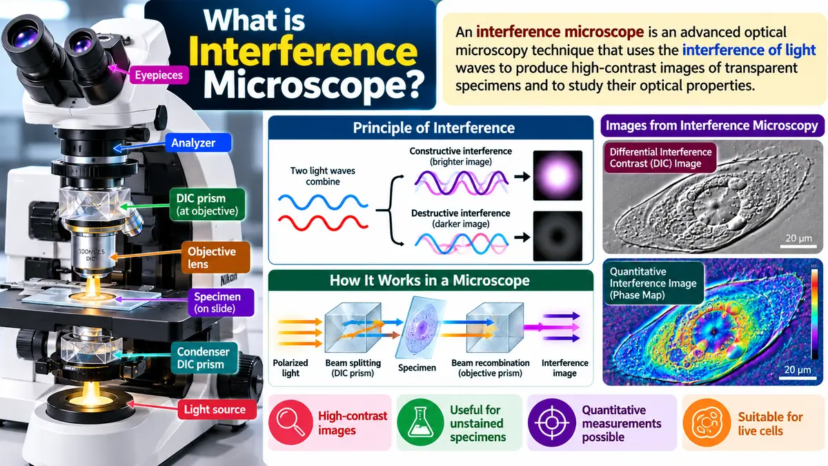 What is interference microscopy?